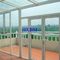 Bina Tasarımcıları İçin Ahşap Tahıl Renkli UPVC Pencereler ve Kapılar Alev Geciktirici